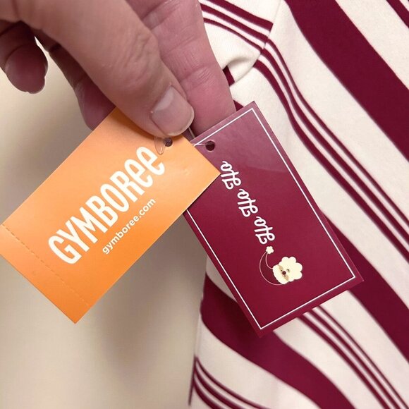 NWT Gymboree Ho Ho Ho Candy Cane Striped Ponte Dress Size 10 - Picture 6 of 6